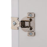 Hampton Partially Assembled 36 x 34.5 x 24 in. Corner Sink Base Kitchen Cabinet in Satin White