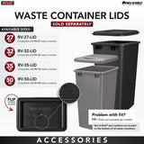 Rev-A-Shelf 35-Quart Plastic Soft Close Pull Out Trash Can