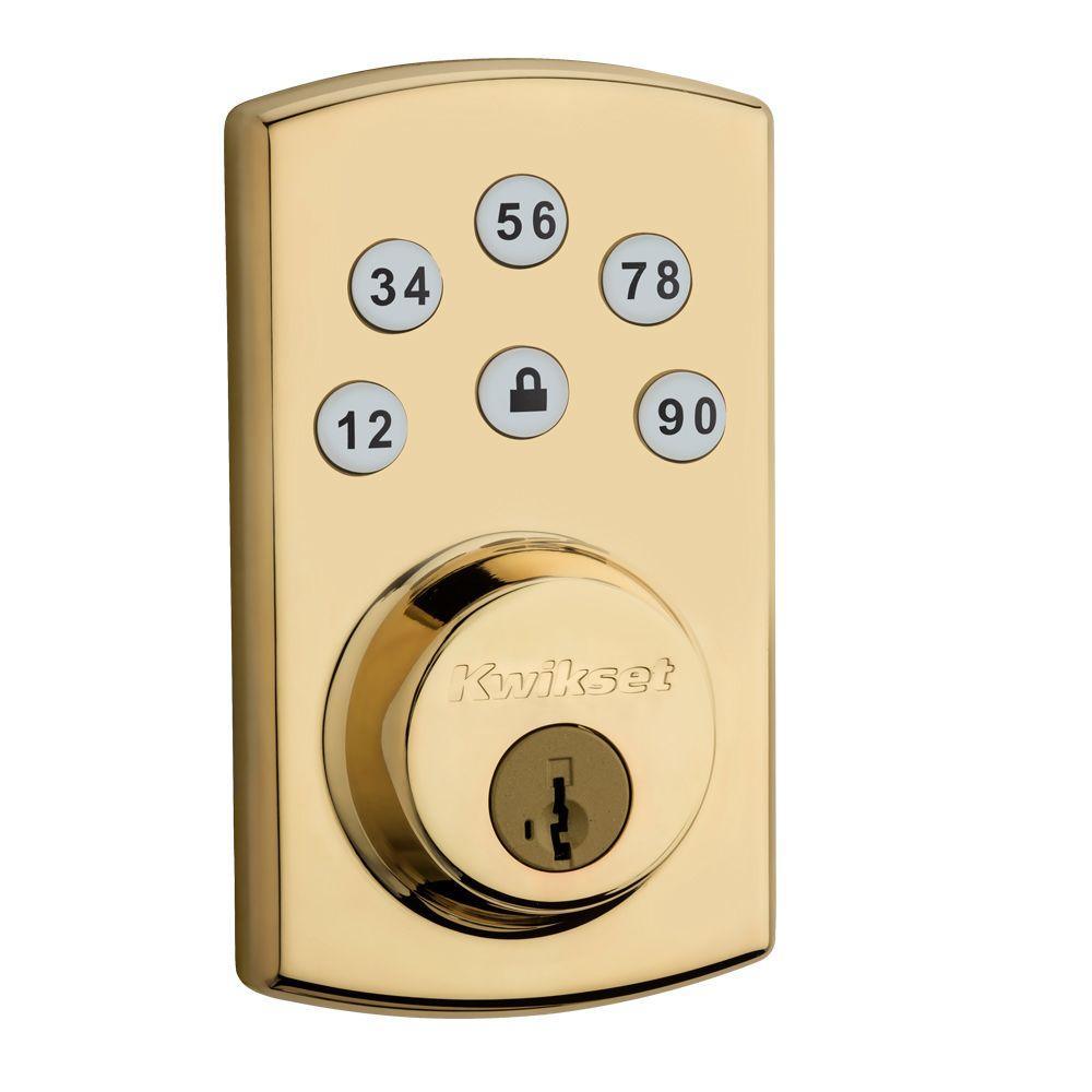 Powerbolt2 Satin Nickel Single Cylinder Electronic Deadbolt Featuring SmartKey Security and Balboa Passage Lever - Super Arbor