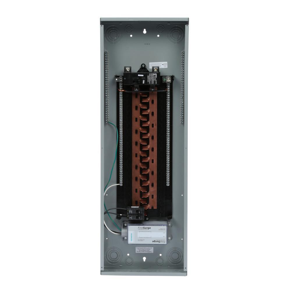 PL Series 200 Amp 40-Space 60-Circuit Main Breaker Load Center with 140kA FirstSurge Device Installed - Super Arbor