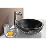 Dragons Crest Vessel Sink in Black Jade - Super Arbor