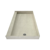 Redi Base 32 in. x 60 in. Single Threshold Shower Base with Right Drain and Polished Chrome Drain Plate - Super Arbor