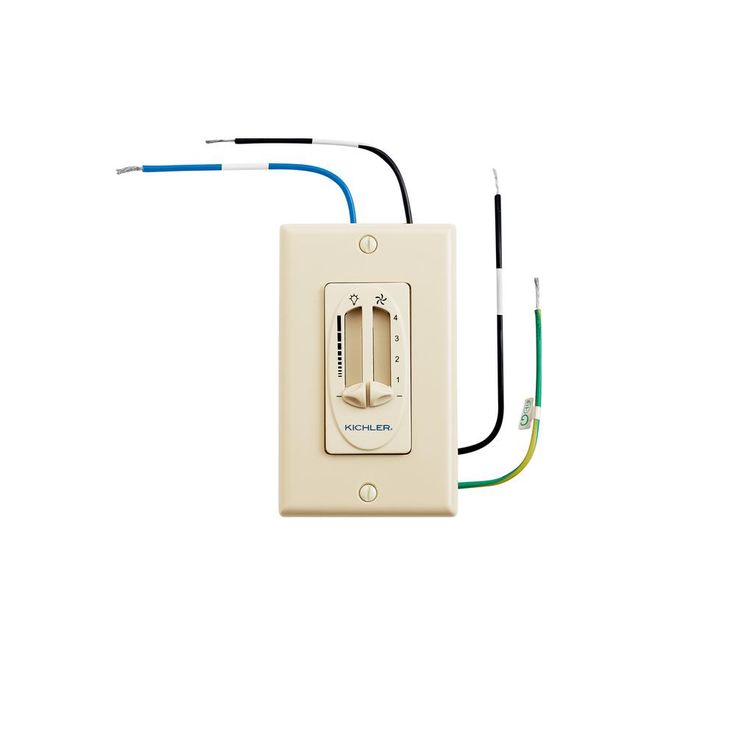 Independence 4-Speed Dual Slide Fan Switch Control, Light Ivory