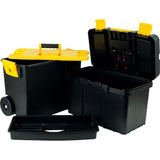 17.87 in. Stackable Mobile Tool Box with Wheels - Super Arbor