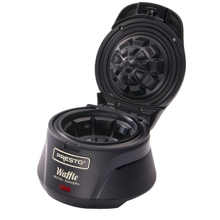 Single Waffle Black Belgian Waffle Cone Maker