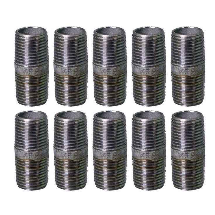 3/4 in. x 4-1/2 in. Galvanized Steel Nipple Pipe (10-Pack)