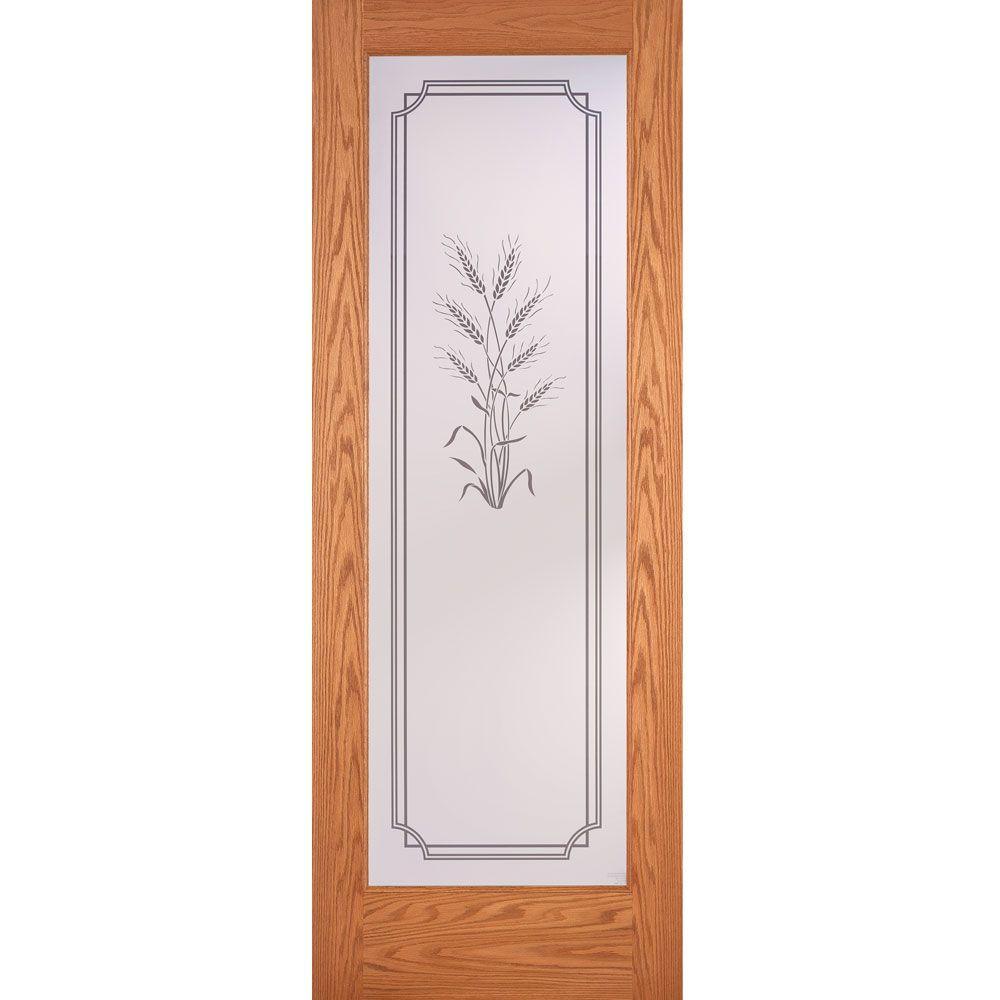 24 in. x 80 in. 1 Lite Harvest Smooth Primed MDF Interior Door Slab - Super Arbor