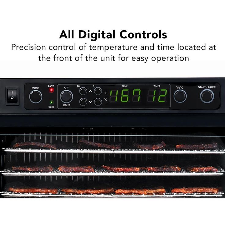 Sedona Express 11-Tray Black Stainless Steel Food Dehydrator with Built-In Timer