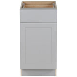 Cambridge Shaker Assembled 18 in. x 34.5 in. x 24.5 in. Base Cabinet w/ 1 Soft Close Drawer & 1 Soft Close Door in White - Super Arbor