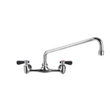 8 in. Widespread 2-Handle Wall Mount Utility Faucet in Polished Chrome - Super Arbor