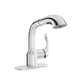 Dunning Single-Handle Pull-Out Laundry Faucet with Dual Spray Function in Stainless Spot Resistant - Super Arbor