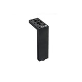 11-3/4 in. (300 mm) Matte Black Adjustable Contemporary Versatile T or L Shaped Furniture Leg - Super Arbor