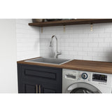 22 in. x 22 in. x 12 in. Deep Single Bowl Top Mount Stainless Steel Utility Sink - Super Arbor