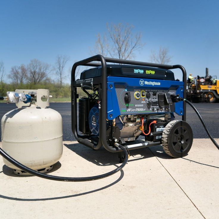 Westinghouse WGen7500DF Dual Fuel Portable Generator - 7500 Rated Watts & 9500 Peak Watts - Gas or Propane Powered - CARB Compliant