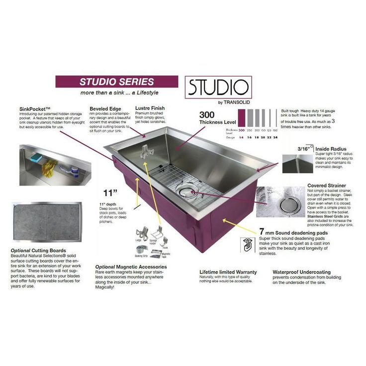 Studio Farmhouse/Apron-Front Stainless Steel 36 in. Single Bowl Kitchen Sink in Brushed Finish