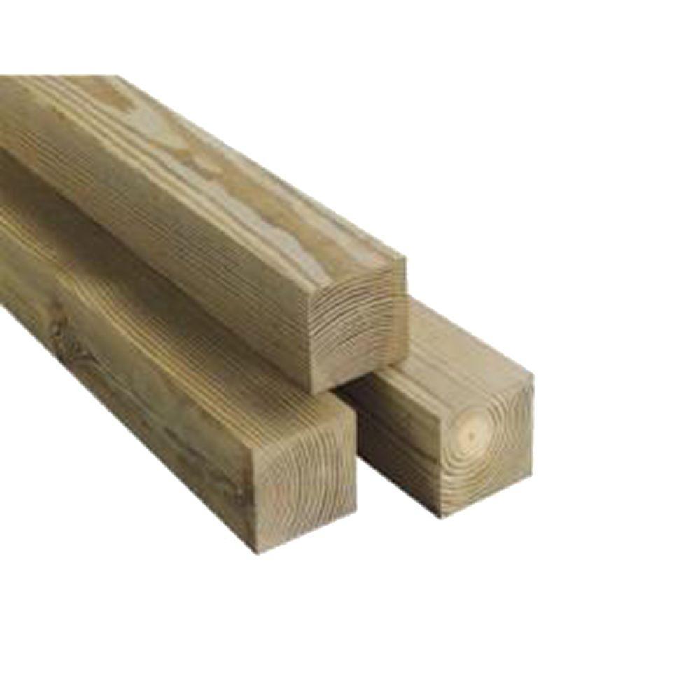 4 in. x 4 in. x 12 ft. #2 Pressure-Treated Timber - Super Arbor