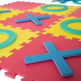 Hey! Play! Multi-Colored 36 in. x 36 in. x 0.325 in. Giant Interlocking Foam Square Tic-Tac-Toe Game