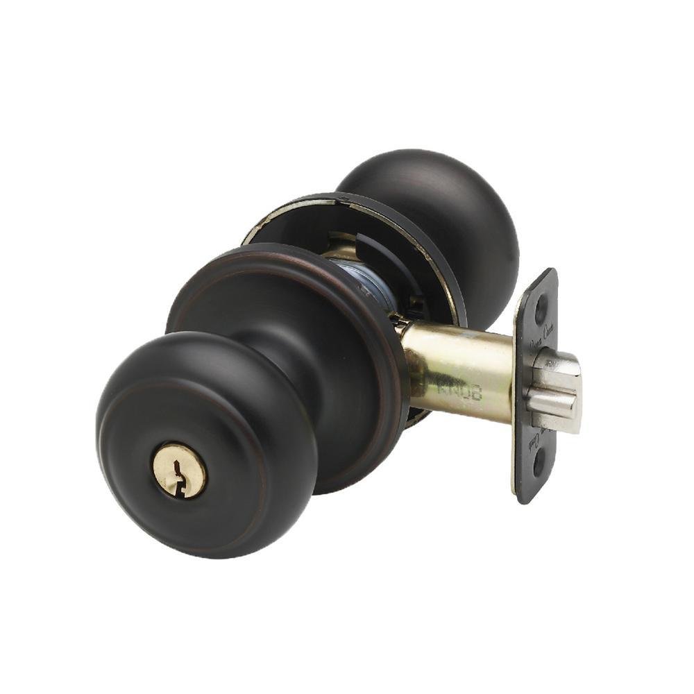 Colonial Black Entry Door Knob - Super Arbor
