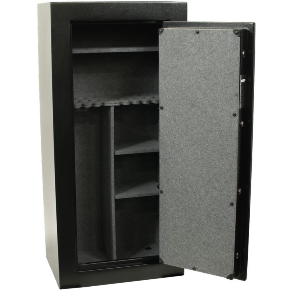 30 Gun Fire Rated, E-Lock Gun Safe, Black Textured - Super Arbor