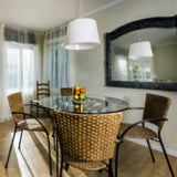 29 in. Clear Round Glass Table Top, 1/4 in. Thickness Tempered Flat Edge Polished - Super Arbor
