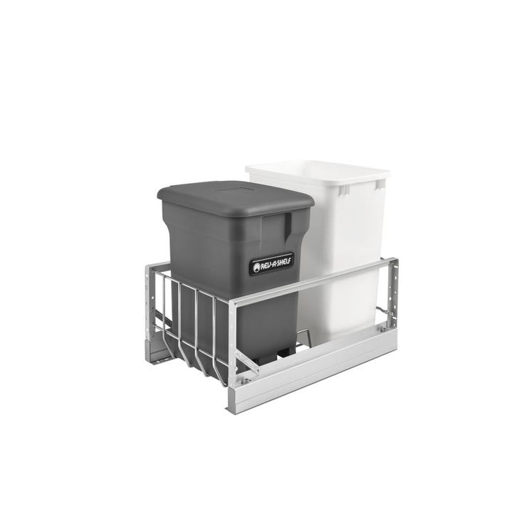 Rev-A-Shelf 35-Quart Plastic Soft Close Pull Out Trash Can