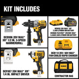 20-Volt MAX Lithium-Ion Cordless Brushless Combo Kit (2-Tool) with FLEXVOLT and 20-Volt Battery and Charger - Super Arbor