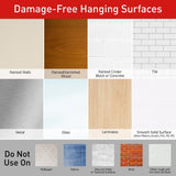 Large White Utility Hook Value Pack (6 Hooks, 12 Strips) - Super Arbor