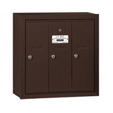 Aluminum Surface-Mounted USPS Access Vertical Mailbox with 3 Door - Super Arbor
