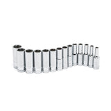3/8 in. 6 Point Mid-Length Socket Set (14-Piece) - Super Arbor