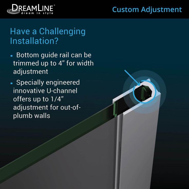 DreamLine Mirage-X 56 to 60 in. W x 58 in. H Semi-Frameless Sliding Tub Door, Brushed Nickel