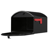 Storehouse Extra Large, Steel, Post Mount Mailbox, Black - Super Arbor