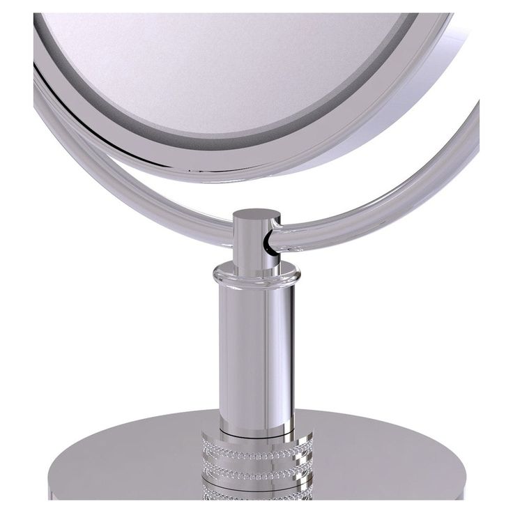 Allied Brass 8-in x 15-in Polished Chrome Double-Sided Magnifying Countertop Vanity Mirror