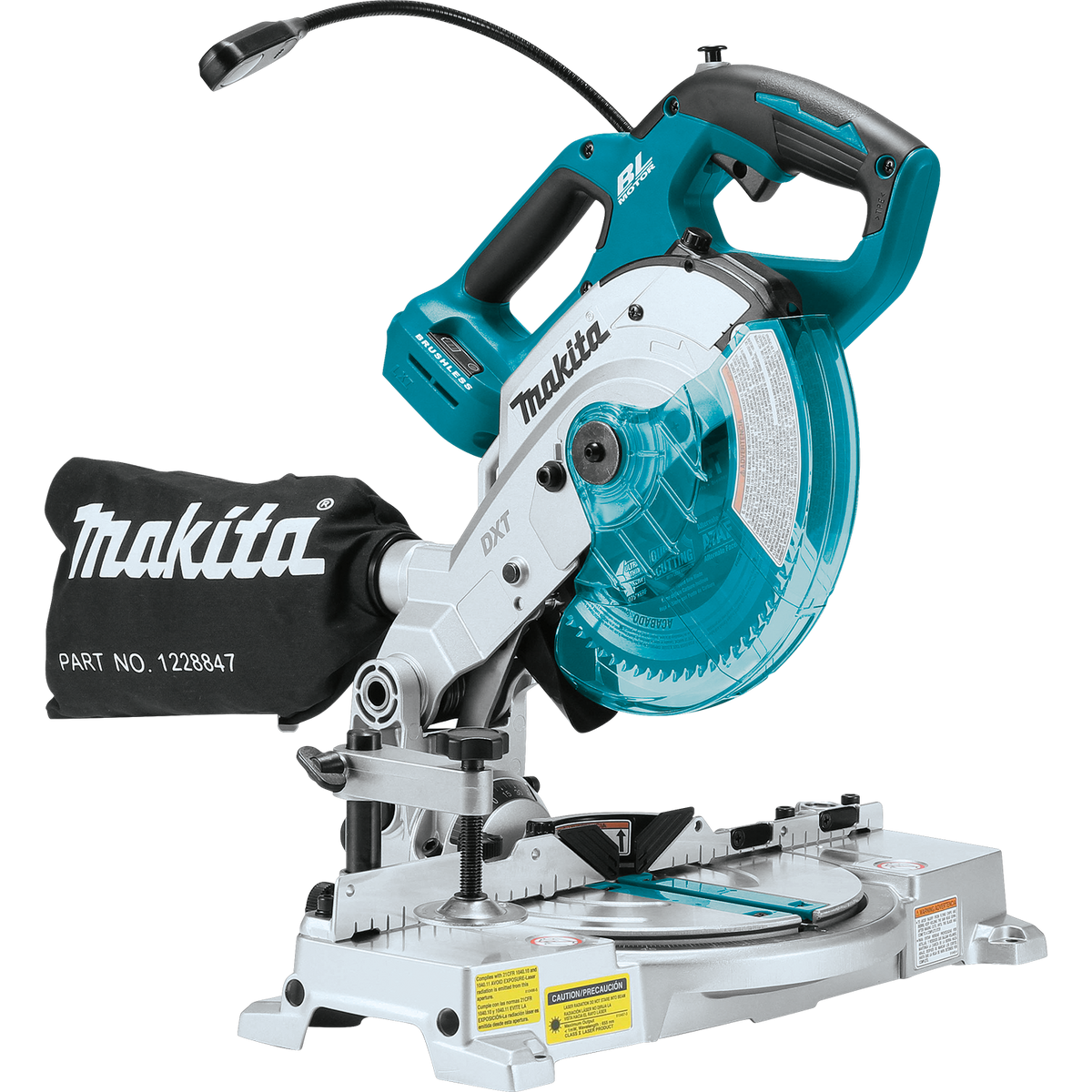 Makita 18V LXT Lithium‑Ion Brushless Cordless 6-1/2 in. Compact Dual‑Bevel Compound Miter Saw with Laser (Tool Only)