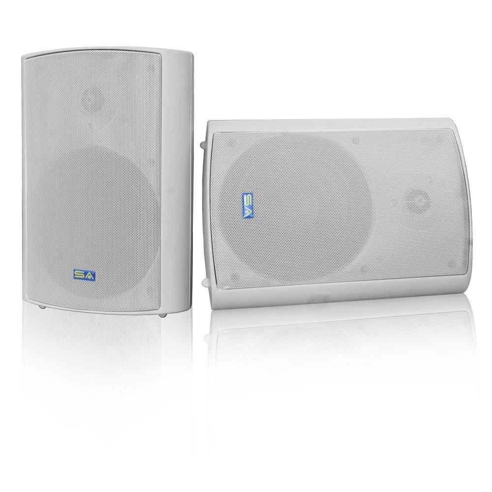 Bluetooth BT Blast 5.25 Indoor/Outdoor Weatherproof Patio Speakers, Gray Rated Industry Best (Pair) - Super Arbor