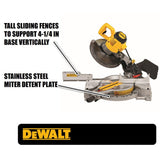 15 Amp Corded 10 in. Compound Single Bevel Miter Saw - Super Arbor