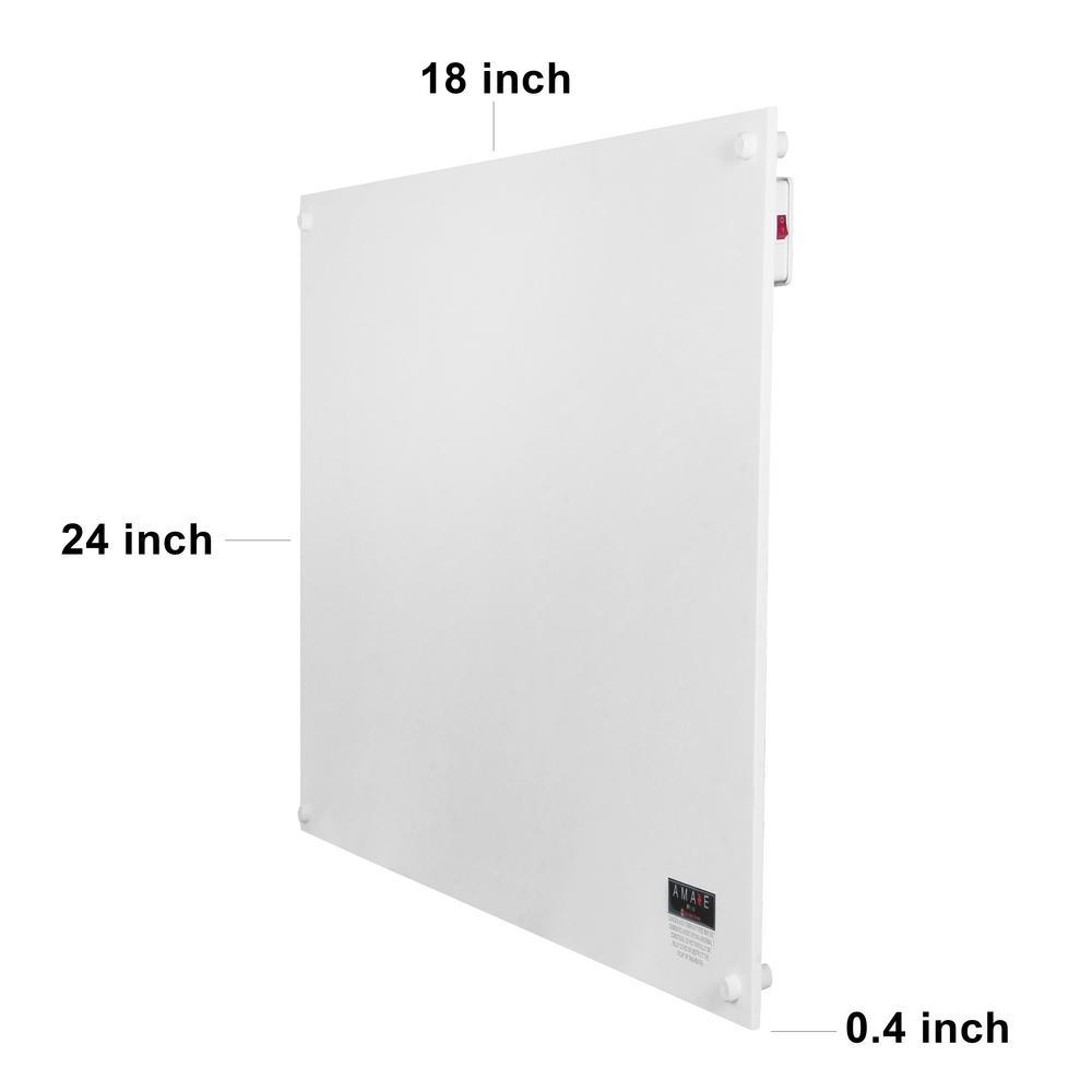 Amaze 853 BTU Mini Electric Wall Convection Room Heater - Super Arbor
