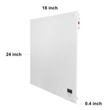 Amaze 853 BTU Mini Electric Wall Convection Room Heater - Super Arbor