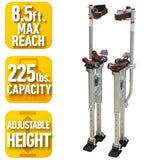 18 in. to 30 in. Adjustable Height Drywall Stilts - Super Arbor