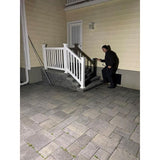 Nitelighter White Solar Powered Motion Activated Outdoor LED Area Spotlight with Daylight Sensor and 3 Adjustable Lamps