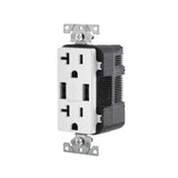 Decora 20 Amp 125-Volt Combination Duplex Outlet and USB Outlet, White - Super Arbor