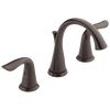 Delta Lahara Venetian Bronze 2-handle Widespread WaterSense Bathroom Sink Faucet with Drain