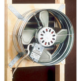 1600 CFM Silver Electric Powered Gable Mount Gable Louver Vent