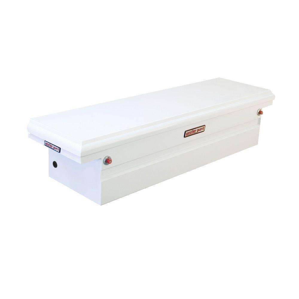 Weather Guard 71.5 Matte Black Steel Full Size Crossbed Truck Tool Box - Super Arbor