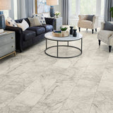 STAINMASTER White 9.84-mil x 12-ft W Waterproof Cut-to-length Vinyl Sheet Flooring