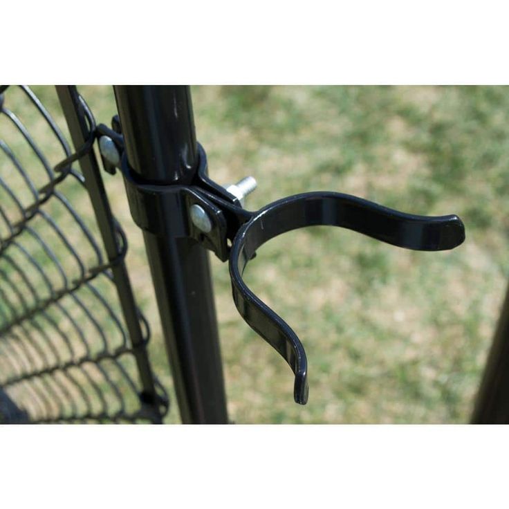 Everbilt Black Coated Fork Latch fits 2-3/8 in. Post