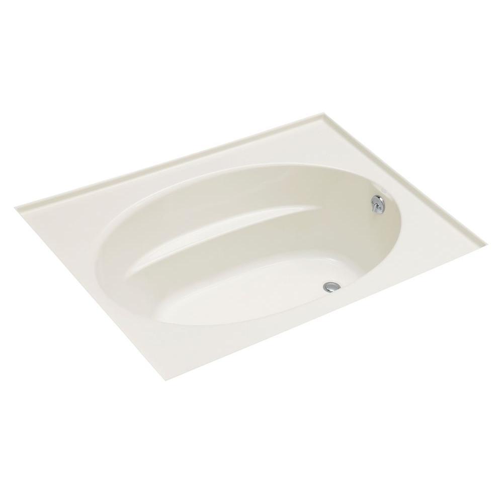 Windward 5 ft. Left-Hand Drain with Three-Sided Integral Tile Flange Acrylic Bathtub in White - Super Arbor