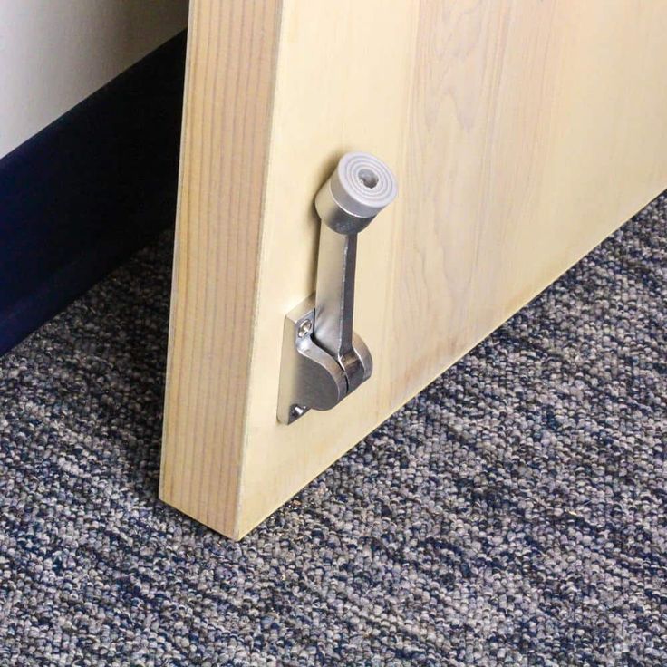 Satin Chrome Commercial Grade Kick Down Doorstop