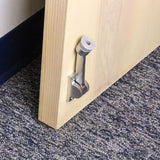 Satin Chrome Commercial Grade Kick Down Doorstop