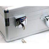 15 in. Smooth Aluminum Tool Case with Foam in Silver - Super Arbor