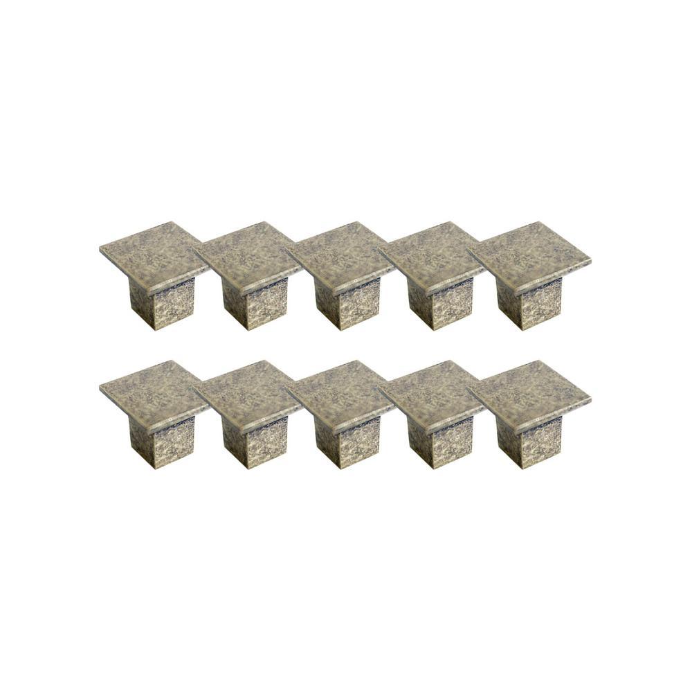 Cubist 1-7/16 in. Brushed Nickel Cabinet Hardware Knob Value Pack (10 per Pack) - Super Arbor